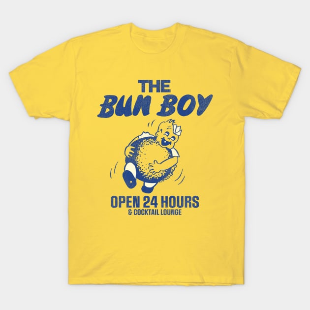 The Bun Boy Retro Defunct Restaurant & Cocktail Lounge T-Shirt by darklordpug